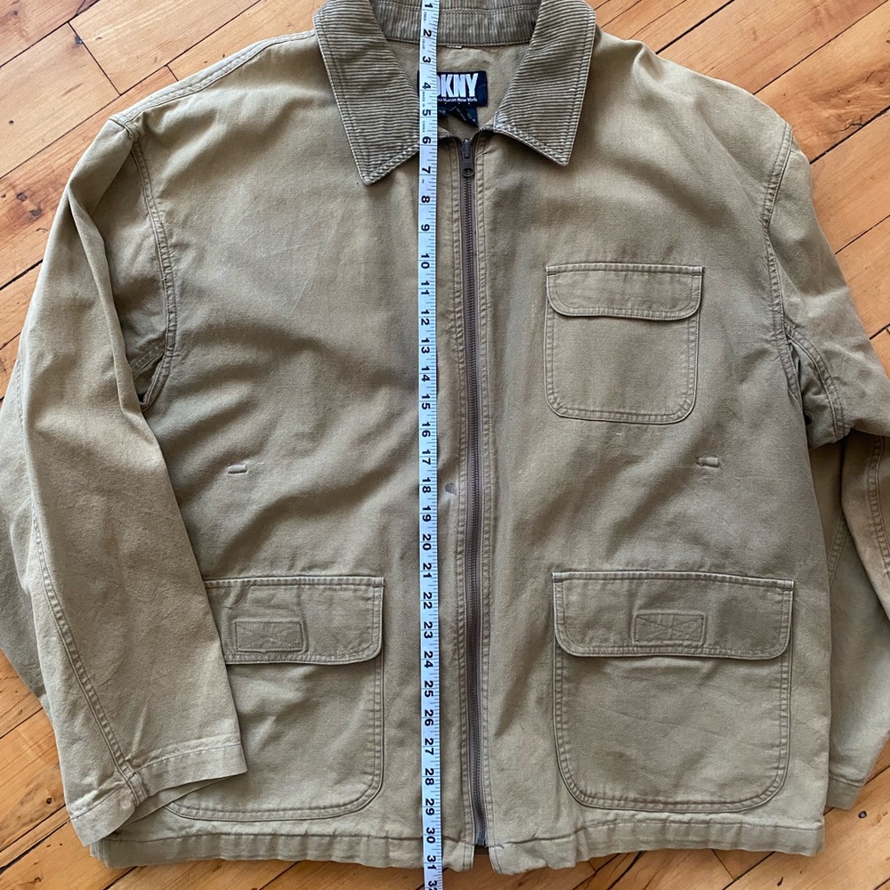 Vintage DKNY Tan Chore Jacket - Size Large - Picture 8 of 8
